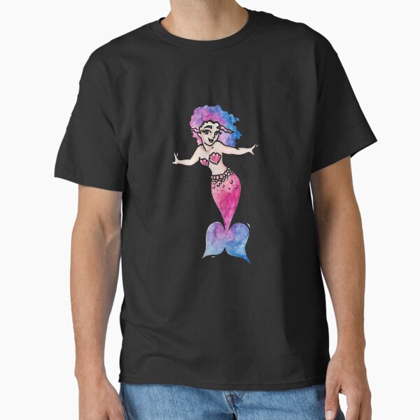 Cute watercolor Mermaid - Adult & Kids T-Shirts, Sweatshirts & Hoodies apparel design preview 1