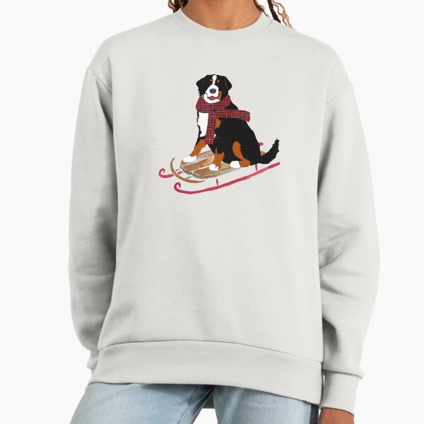 Bernese Mountain Dog Sledding - Adult & Kids T-Shirts, Sweatshirts & Hoodies apparel design preview 1
