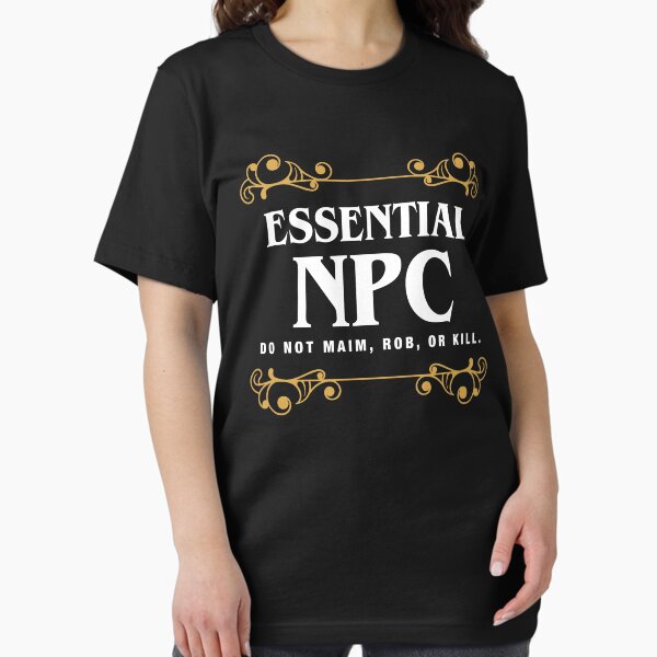 Essential NPC Non-Playable Character Gaming - Adult & Kids T-Shirts, Sweatshirts & Hoodies apparel design preview 1
