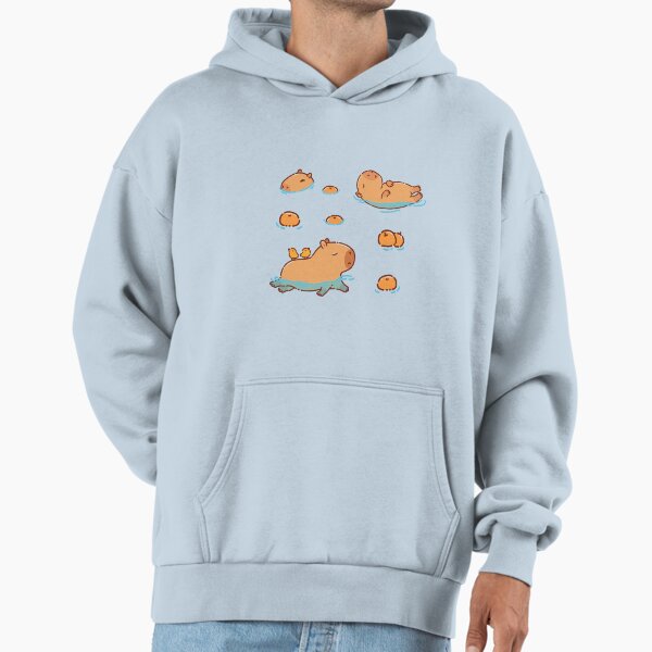 Capybara pattern swimming with oranges - Adult & Kids T-Shirts, Sweatshirts & Hoodies apparel design preview 1