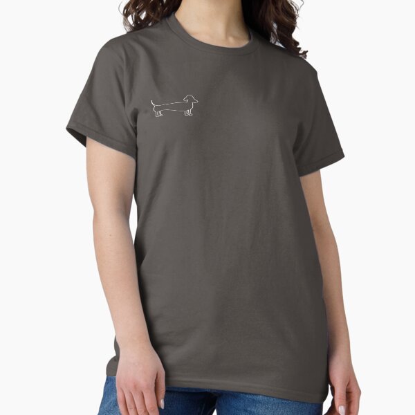 Dachshund Silhouette in Aqua - Adult & Kids T-Shirts, Sweatshirts & Hoodies apparel design preview 1