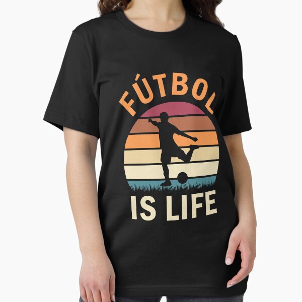 Fútbol Is Life Football and Soccer Lover Vintage - Adult & Kids T-Shirts, Sweatshirts & Hoodies apparel design preview 1
