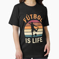 Fútbol Is Life Football and Soccer Lover Vintage - Adult & Kids T-Shirts, Sweatshirts & Hoodies apparel design preview 1