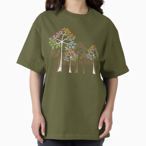 Colorful Four Seasons Trees fatfatin - Adult & Kids T-Shirts, Sweatshirts & Hoodies apparel design preview 1