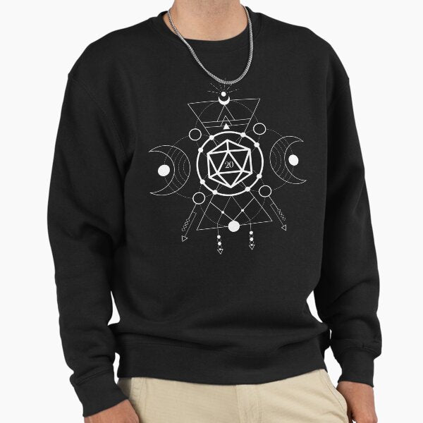 D20 Dice Minimalist Geometric Symbols - Adult & Kids T-Shirts, Sweatshirts & Hoodies apparel design preview 1