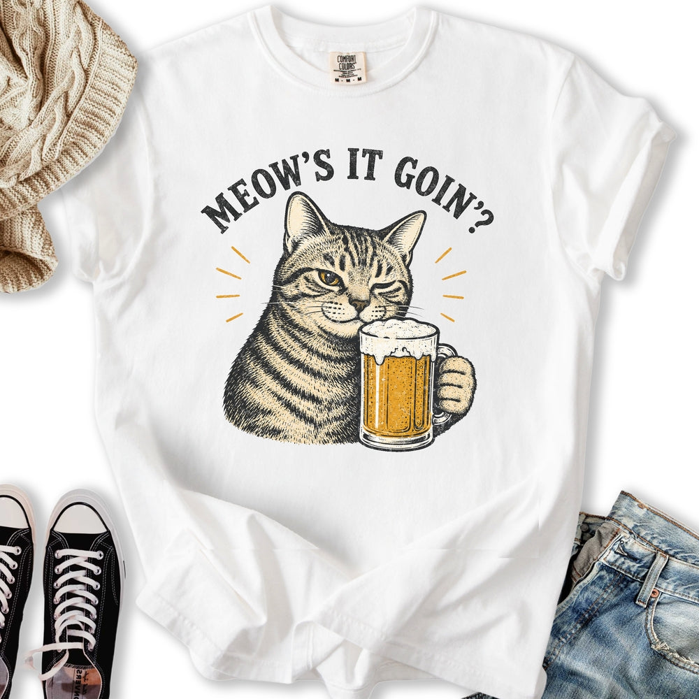 Meow's It Goin - Adult & Kids T-Shirts, Sweatshirts & Hoodies apparel design preview 2
