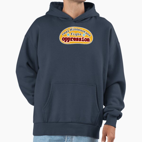 Real Minnesotans fight oppression, orange background - Adult & Kids T-Shirts, Sweatshirts & Hoodies apparel design preview 1
