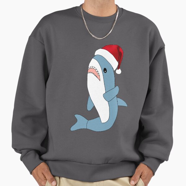 Ikea Hai Blahaj, Christmas hat pattern - Adult & Kids T-Shirts, Sweatshirts & Hoodies apparel design preview 1
