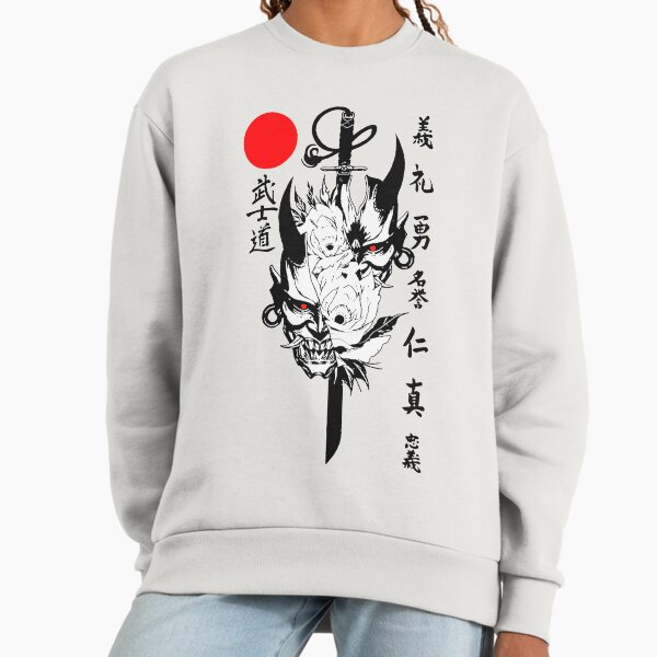 Japanese Samurai Demon Mask Traditional Urban Style - Adult & Kids T-Shirts, Sweatshirts & Hoodies apparel design preview 1