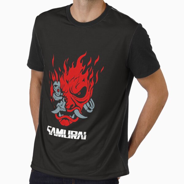 Samurai Japanese Gaming 2077 Art Game Style Graphic - Adult & Kids T-Shirts, Sweatshirts & Hoodies apparel design preview 1