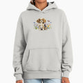 Cavalier King Charles Spaniel Puppy With Spring - Adult & Kids T-Shirts, Sweatshirts & Hoodies apparel design preview 1