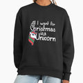 All I want for Christmas is a Unicorn - Adult & Kids T-Shirts, Sweatshirts & Hoodies apparel design preview 1
