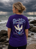 Southern Attitude Preppy Anchor In The Storm Purple - Adult & Kids T-Shirts, Sweatshirts & Hoodies apparel design preview 1