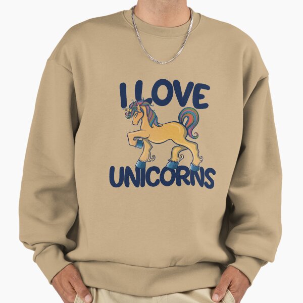 I love Unicorns - Adult & Kids T-Shirts, Sweatshirts & Hoodies apparel design preview 1