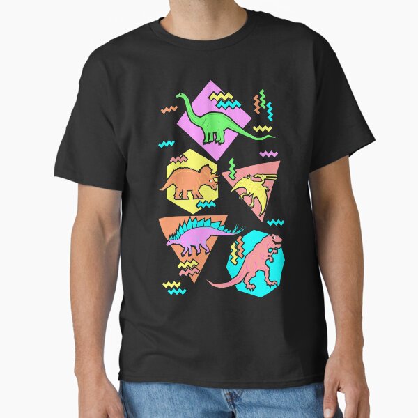 Nineties Dinosaurs Pattern - Adult & Kids T-Shirts, Sweatshirts & Hoodies apparel design preview 1