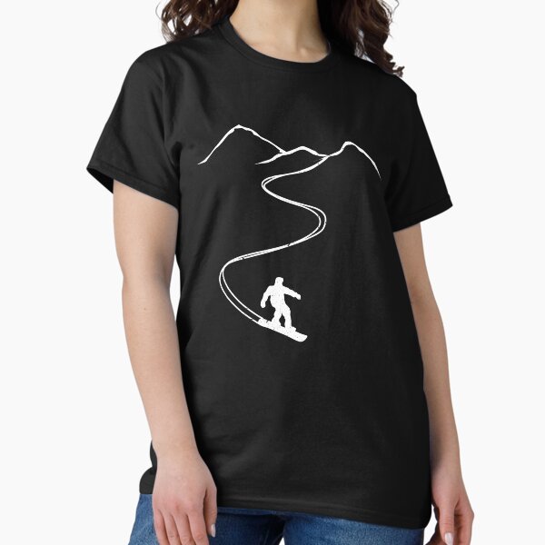 Snowboarding Snowboarder Mountain Design - Adult & Kids T-Shirts, Sweatshirts & Hoodies apparel design preview 1