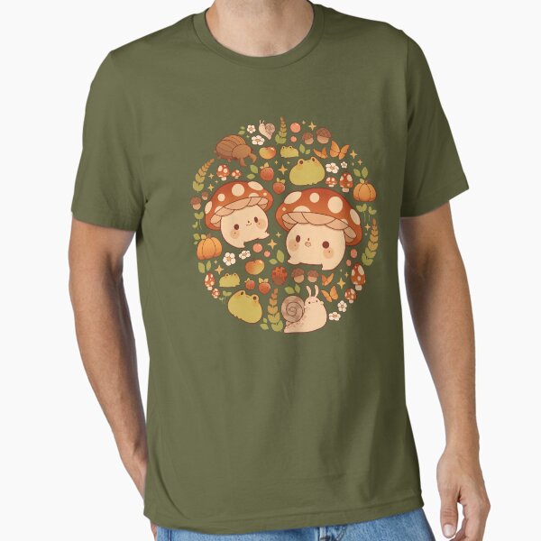 Happy mushroom and frog fall - Adult & Kids T-Shirts, Sweatshirts & Hoodies apparel design preview 1