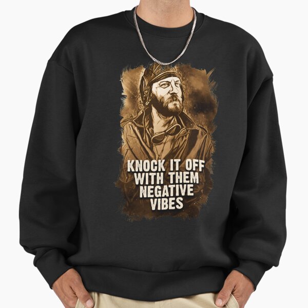 Oddball Vintage Portrait Quote Knock It Off With Them - Adult & Kids T-Shirts, Sweatshirts & Hoodies apparel design preview 1