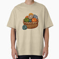 Watercolor basket with skeins of thread - Adult & Kids T-Shirts, Sweatshirts & Hoodies apparel design preview 1