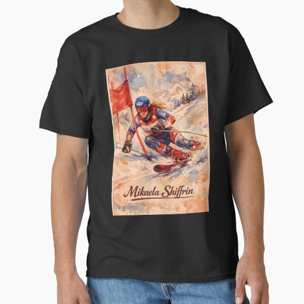 Mikaela Shiffrin Skiing - Adult & Kids T-Shirts, Sweatshirts & Hoodies apparel design preview 1