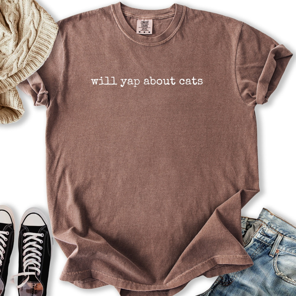 Will Yap About Cats - Adult & Kids T-Shirts, Sweatshirts & Hoodies apparel design preview 1