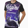 Cocaine cat Graphic - Adult & Kids T-Shirts, Sweatshirts & Hoodies apparel design preview 1