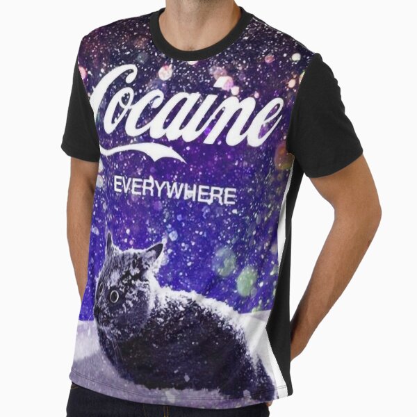 Cocaine cat Graphic - Adult & Kids T-Shirts, Sweatshirts & Hoodies apparel design preview 1