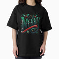 Merry Christmas Varsity Retro College Style Holiday - Adult & Kids T-Shirts, Sweatshirts & Hoodies apparel design preview 1