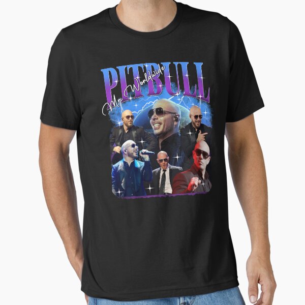 Pitbull Mr.Worlwide Retro 90s - Adult & Kids T-Shirts, Sweatshirts & Hoodies apparel design preview 1