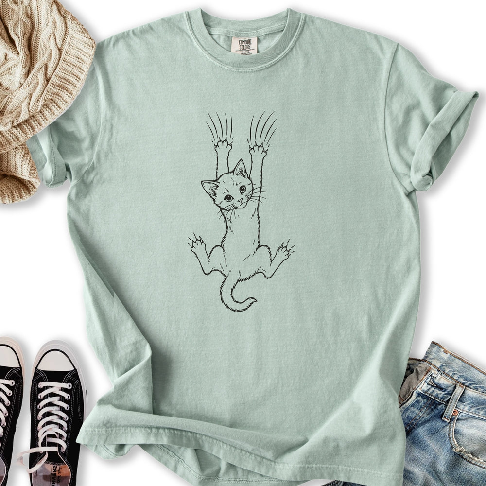 Falling Kitten - Adult & Kids T-Shirts, Sweatshirts & Hoodies apparel design preview 2