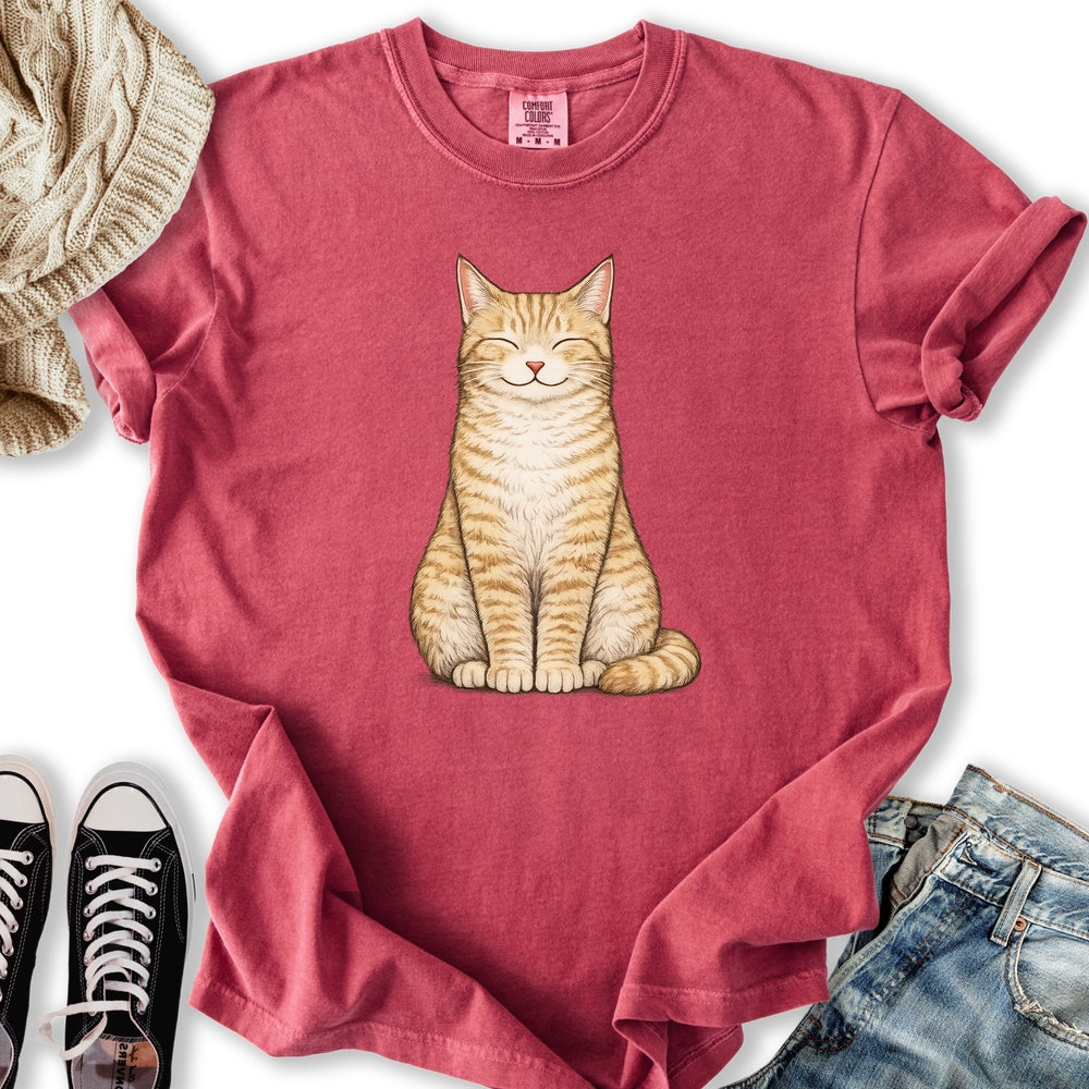 Smiling Cream Tabby - Adult & Kids T-Shirts, Sweatshirts & Hoodies apparel design preview 2