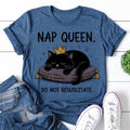 Nap Queen Cat Print Women Slogan - Adult & Kids T-Shirts, Sweatshirts & Hoodies apparel design preview 1
