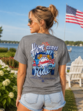 Girlie Girl Originals Freedom Ride USA - Adult & Kids T-Shirts, Sweatshirts & Hoodies apparel design preview 1