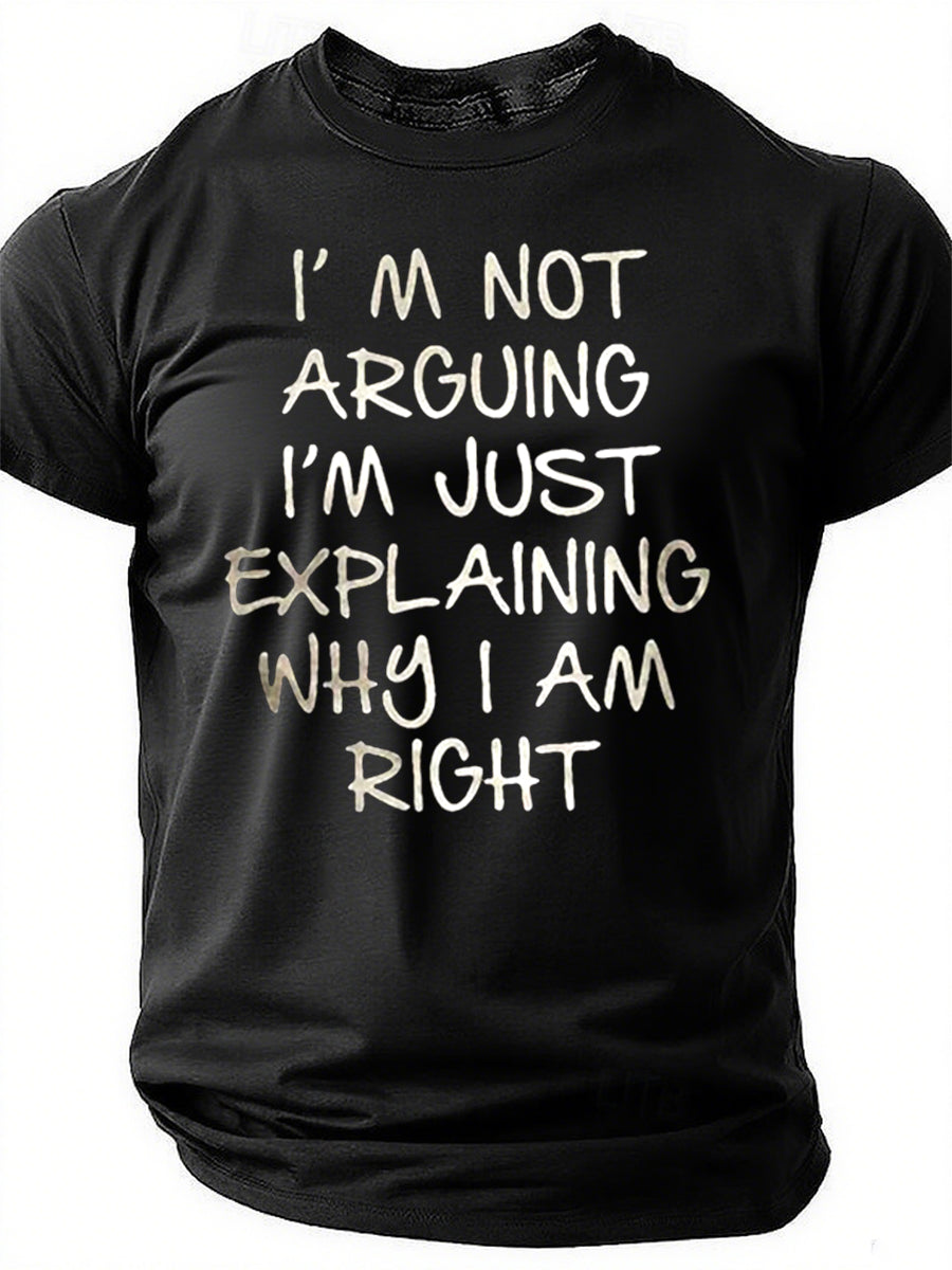 I'm Not Arguing Print Men Slogan - Adult & Kids T-Shirts, Sweatshirts & Hoodies apparel design preview 1