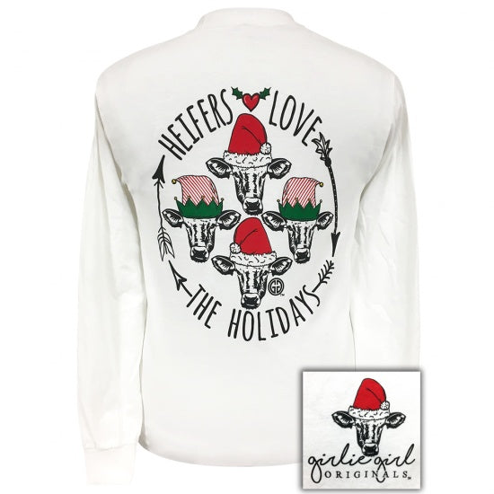 Girlie Girl Preppy Heifers love the holidays - Adult & Kids T-Shirts, Sweatshirts & Hoodies apparel design preview 1