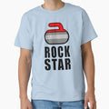 Rock Star Curling Stone - Adult & Kids T-Shirts, Sweatshirts & Hoodies apparel design preview 1