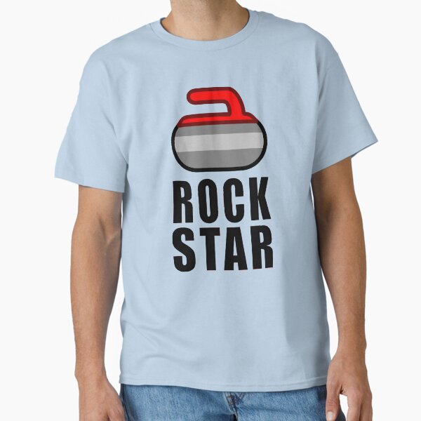 Rock Star Curling Stone - Adult & Kids T-Shirts, Sweatshirts & Hoodies apparel design preview 1