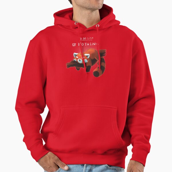 Red Panda Day to Do List Nothing Cute Fluffy Animal - Adult & Kids T-Shirts, Sweatshirts & Hoodies apparel design preview 1