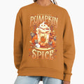Ghostly Pumpkin Spice Cute Food - Adult & Kids T-Shirts, Sweatshirts & Hoodies apparel design preview 1