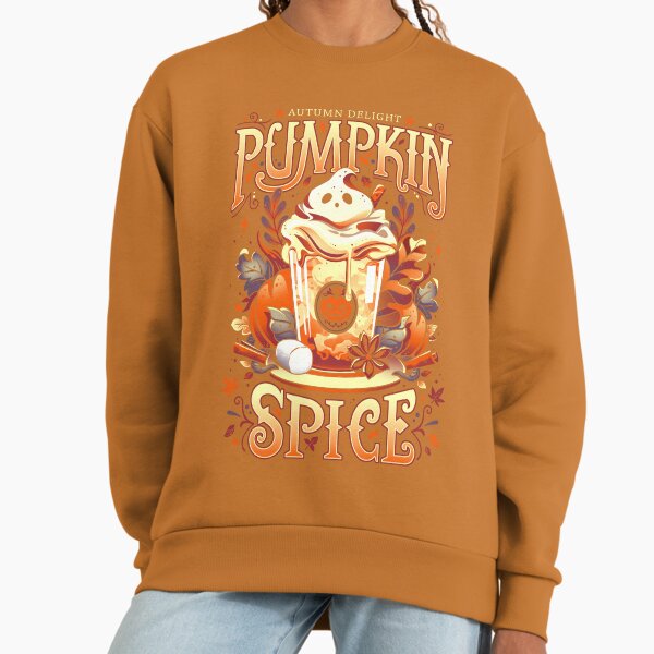 Ghostly Pumpkin Spice Cute Food - Adult & Kids T-Shirts, Sweatshirts & Hoodies apparel design preview 1
