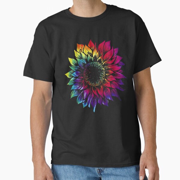 Tie Dye Retro Sunflower Women Black Cotton S-5XL (1) - Adult & Kids T-Shirts, Sweatshirts & Hoodies apparel design preview 1