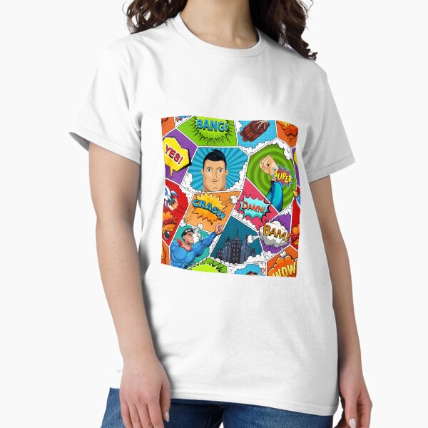 Superhero Comic Salad - Adult & Kids T-Shirts, Sweatshirts & Hoodies apparel design preview 1