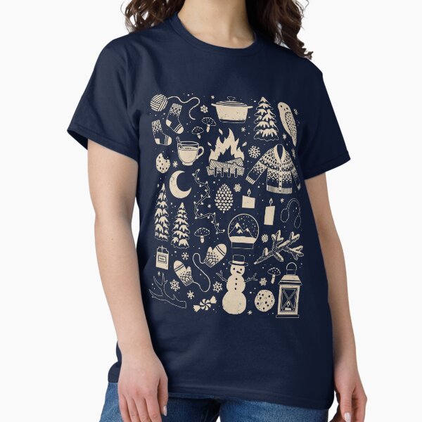 Winter Nights: Forest - Adult & Kids T-Shirts, Sweatshirts & Hoodies apparel design preview 1