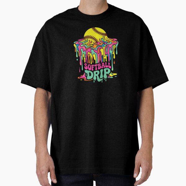 Softball Ice Cream Drip - Adult & Kids T-Shirts, Sweatshirts & Hoodies apparel design preview 1