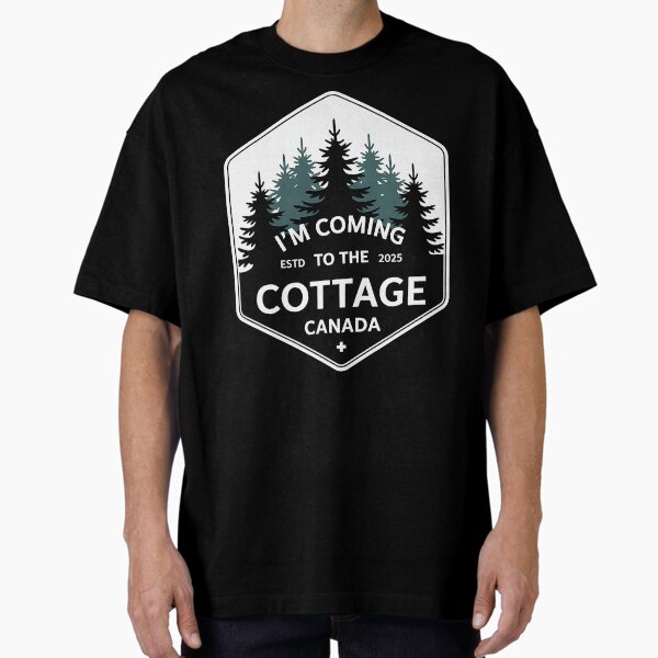 I'm Coming to The Cottage Retro Vintage Camping Fun - Adult & Kids T-Shirts, Sweatshirts & Hoodies apparel design preview 1