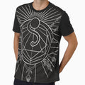 Zen hurdy-gurdy mandala white pattern Graphic - Adult & Kids T-Shirts, Sweatshirts & Hoodies apparel design preview 1