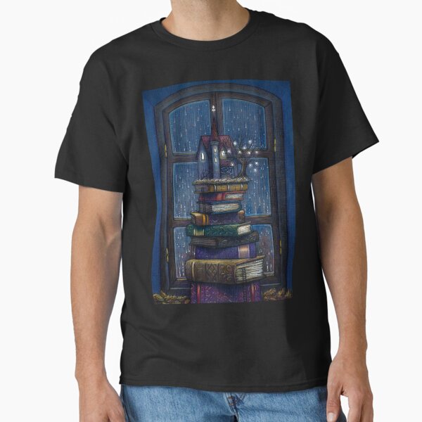 Books castle - Adult & Kids T-Shirts, Sweatshirts & Hoodies apparel design preview 1