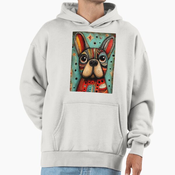 Colorful French Bulldog Portrait - Adult & Kids T-Shirts, Sweatshirts & Hoodies apparel design preview 1