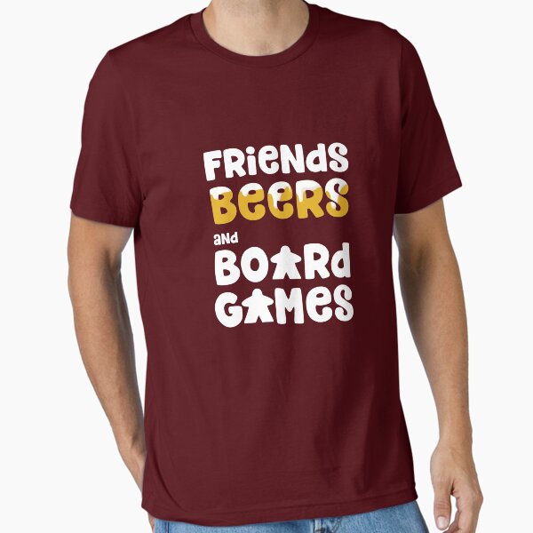 Friends beers and board games - Adult & Kids T-Shirts, Sweatshirts & Hoodies apparel design preview 1