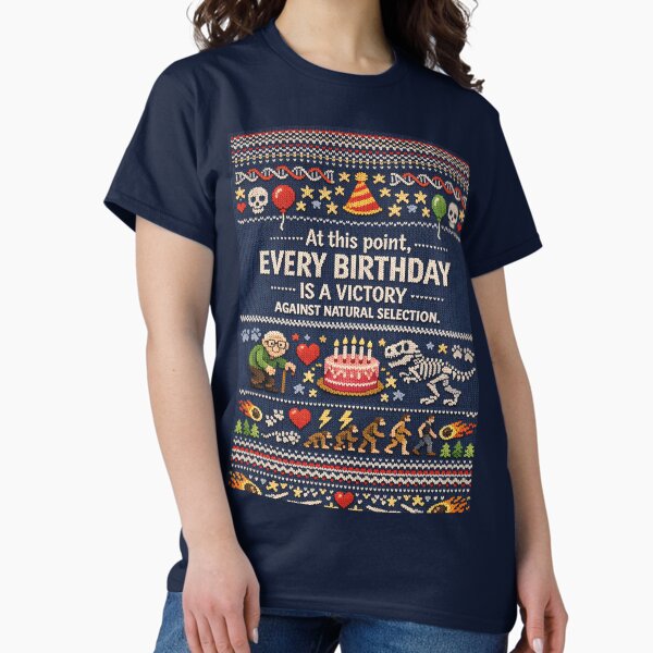 Victory Against Natural Selection Funny Birthday - Adult & Kids T-Shirts, Sweatshirts & Hoodies apparel design preview 1